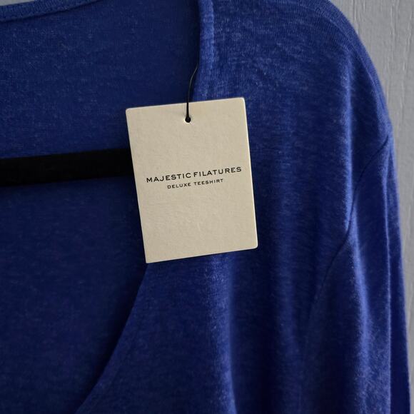 Majestic Filatures Deluxe Tee Shirt Size 4 – Linen Blend, Designer, Flaw - Picture 3 of 8